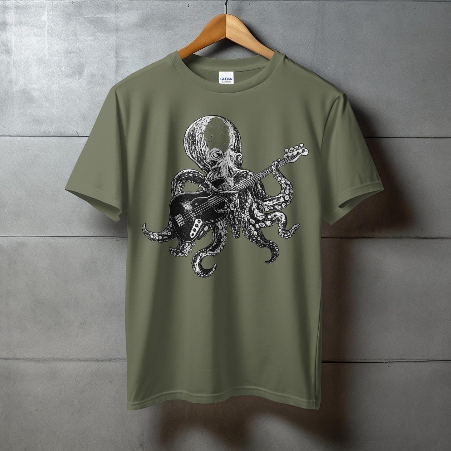 Octopus Playing Guitar Graphic Tee product