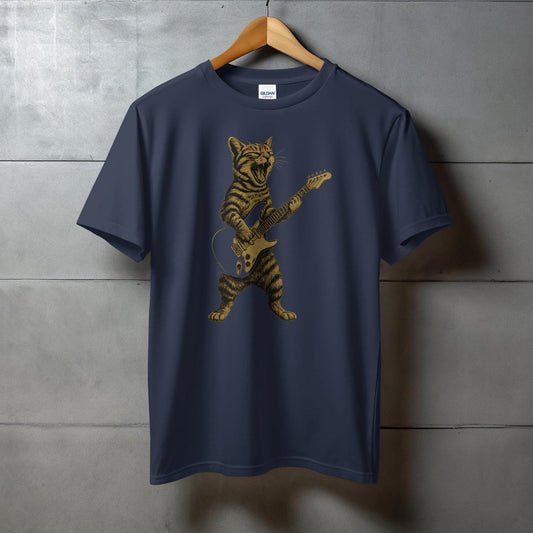 Tiger Playing Electric Guitar Graphic T-Shirt product
