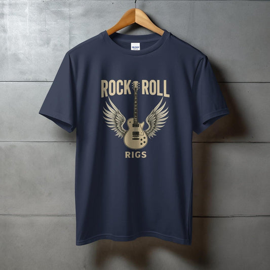 Rock Roll Rigs Graphic Tee with Guitar Design product