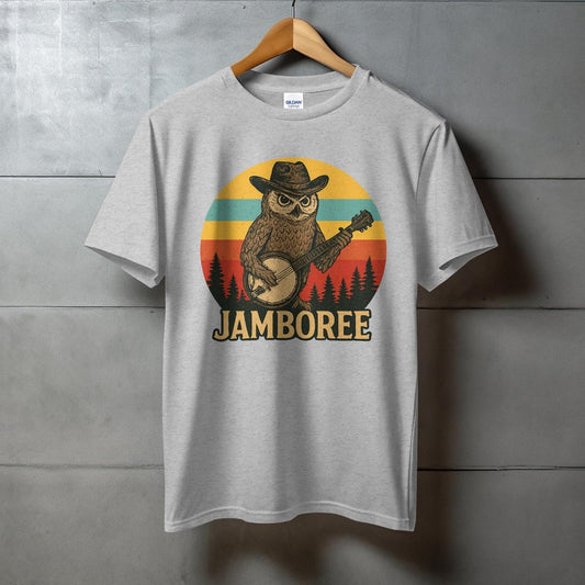 Jamboree Owl Playing Banjo Vintage Men's T-Shirt product