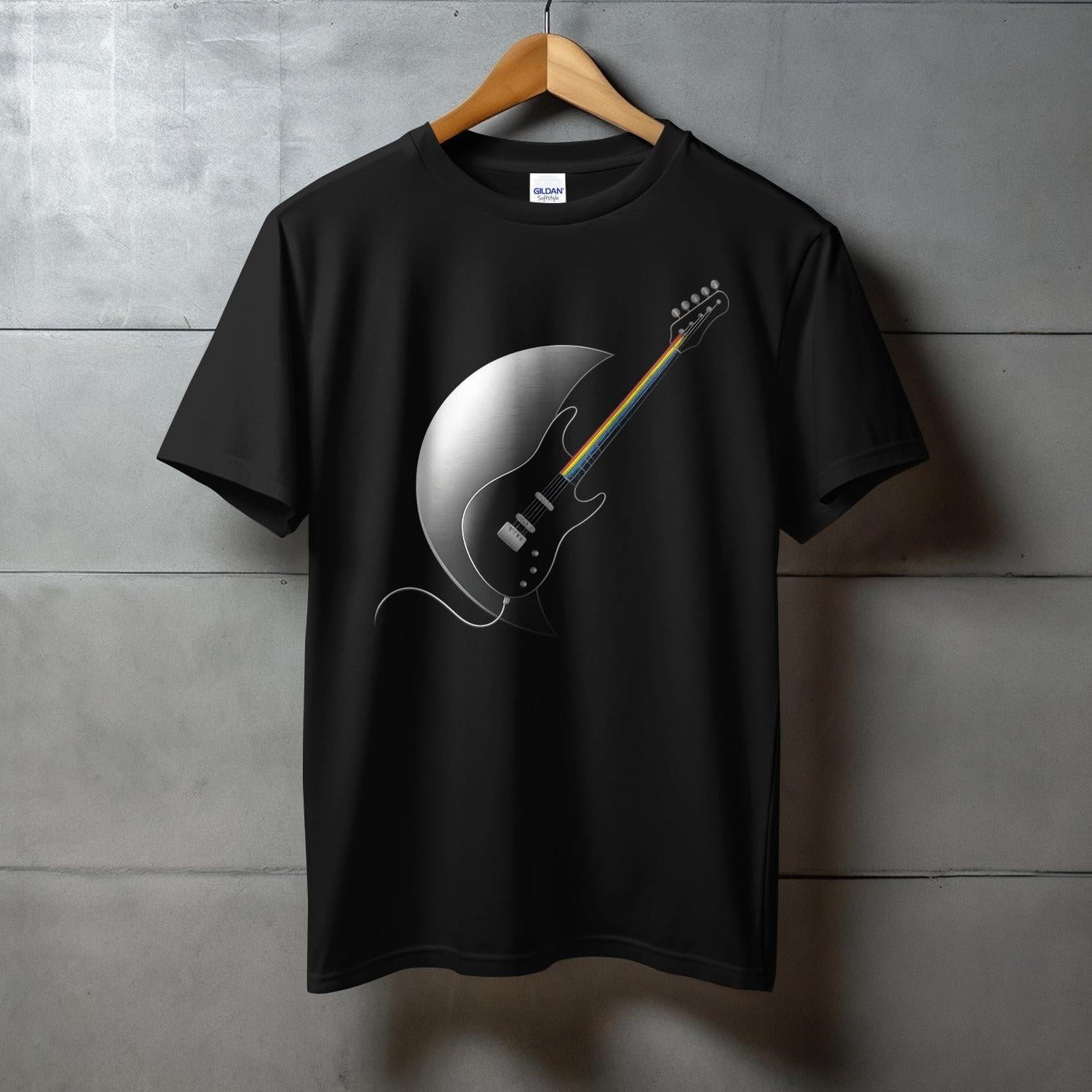 Electric Guitar Moon Graphic Men's T-Shirt product type