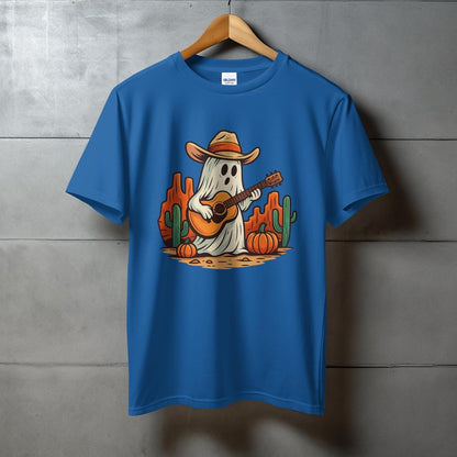 Ghost Playing Guitar Halloween Graphic T-Shirt product