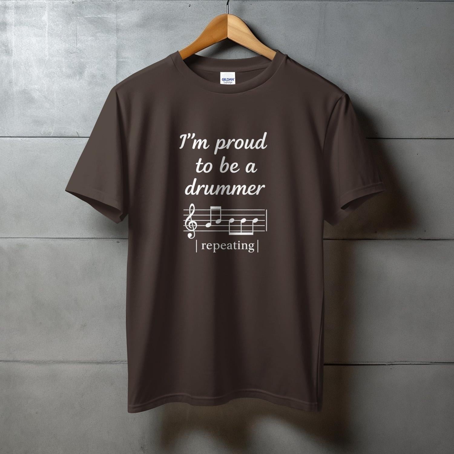 I'm Proud To Be A Drummer Repeating T-shirt product