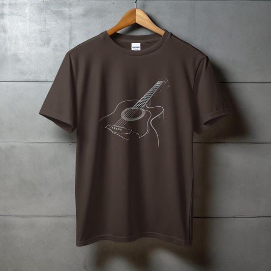 Stylish Acoustic Guitar Art on Comfortable T-shirt product