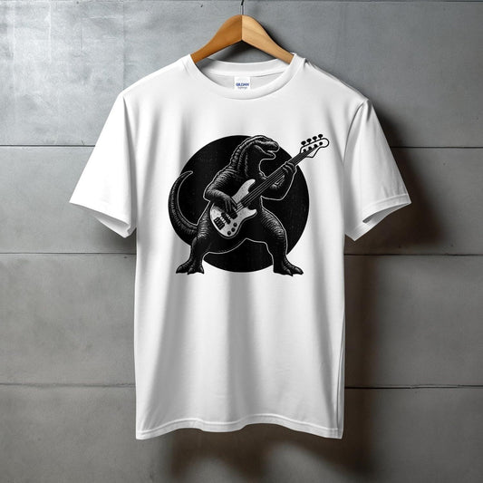 Dinosaur Playing Guitar Graphic T-Shirt product type