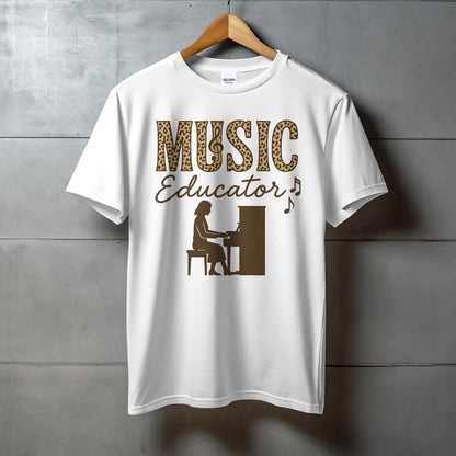 Music Educator with Piano Graphic T-shirt product