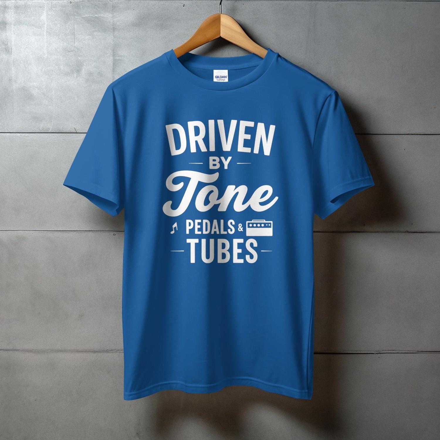 Driven by Tone Pedals Tubes Blue Graphic Shirt product type