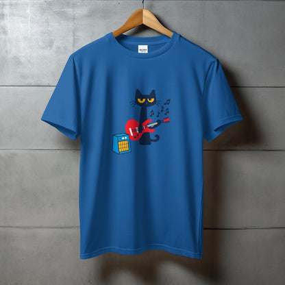 Cat Playing Guitar Graphic T-Shirt product type