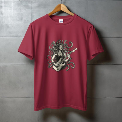 Medusa Playing Electric Guitar Graphic T-Shirt product