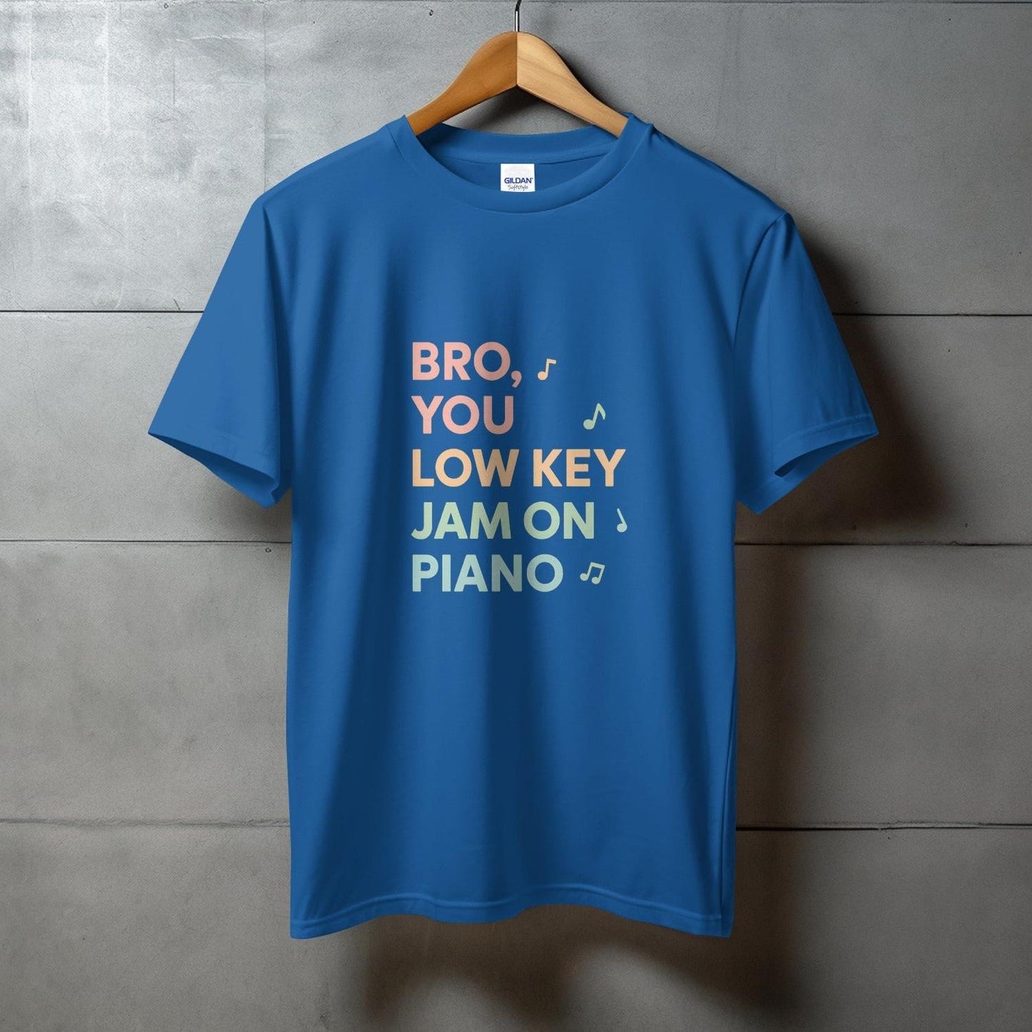 Bro You Low Key Jam On Piano Short Sleeve Tee product
