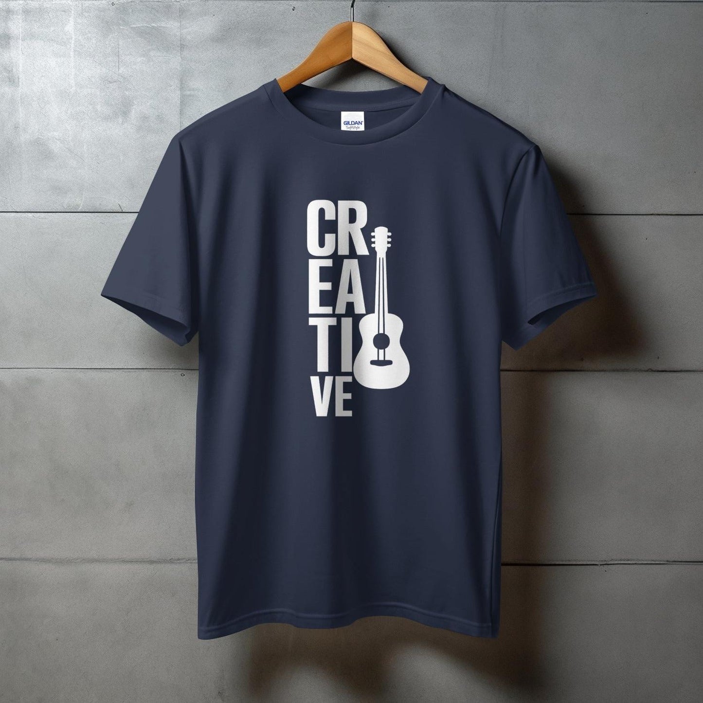 Creative Guitar Printed Graphic Design T-Shirt product