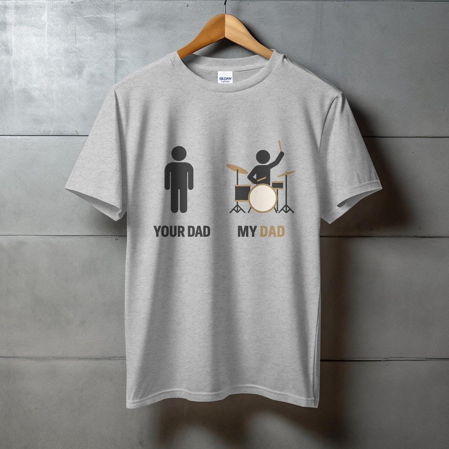 Your Dad My Dad Drummer Graphic T-shirt product type