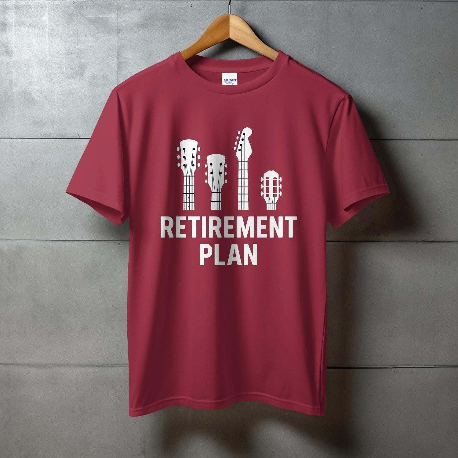 Funny Retirement Plan Guitar Graphic T-Shirt product