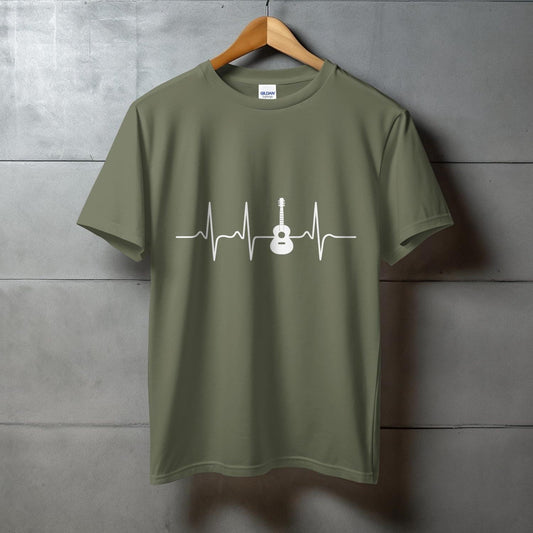 Guitar Heartbeat Graphic Design T-Shirt product type