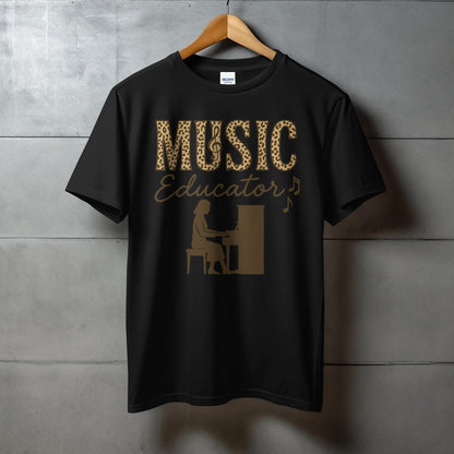 Music Educator Leopard Print Piano Design product type