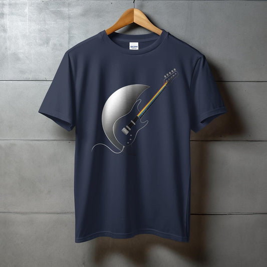 Moon and Electric Guitar Graphic Shirt Product