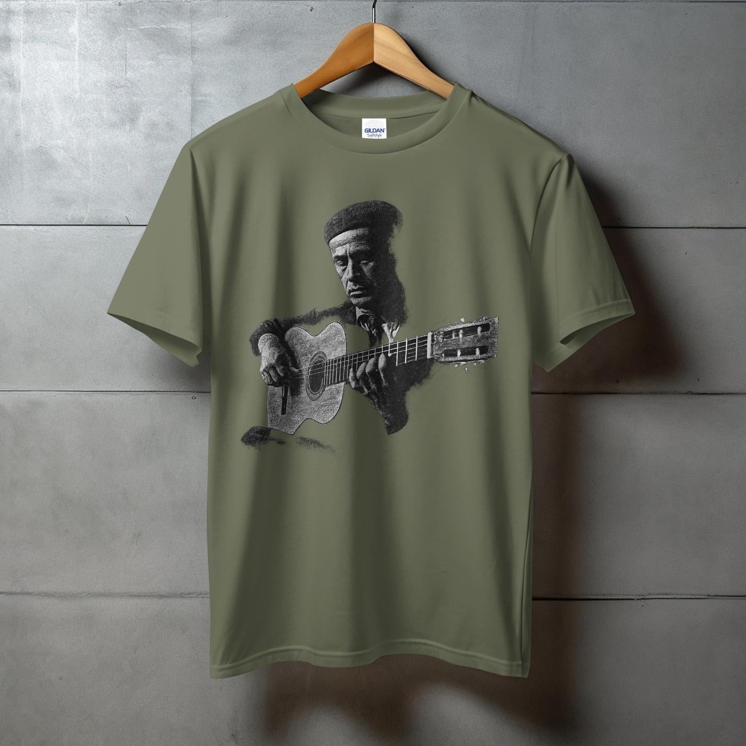 Vintage Guitarist Graphic Tee Unique T-shirt product type