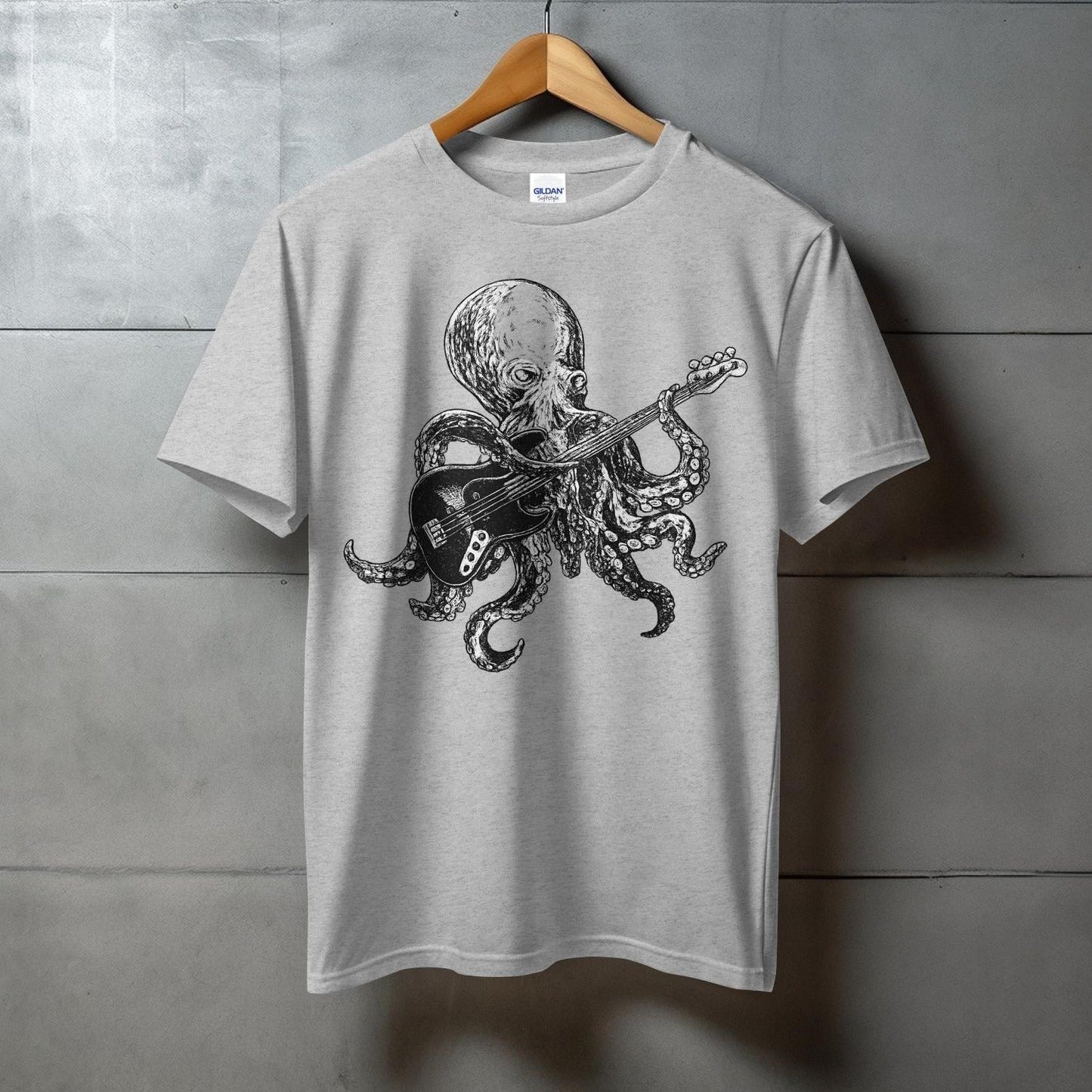 Octopus Playing Guitar Graphic Tee product type