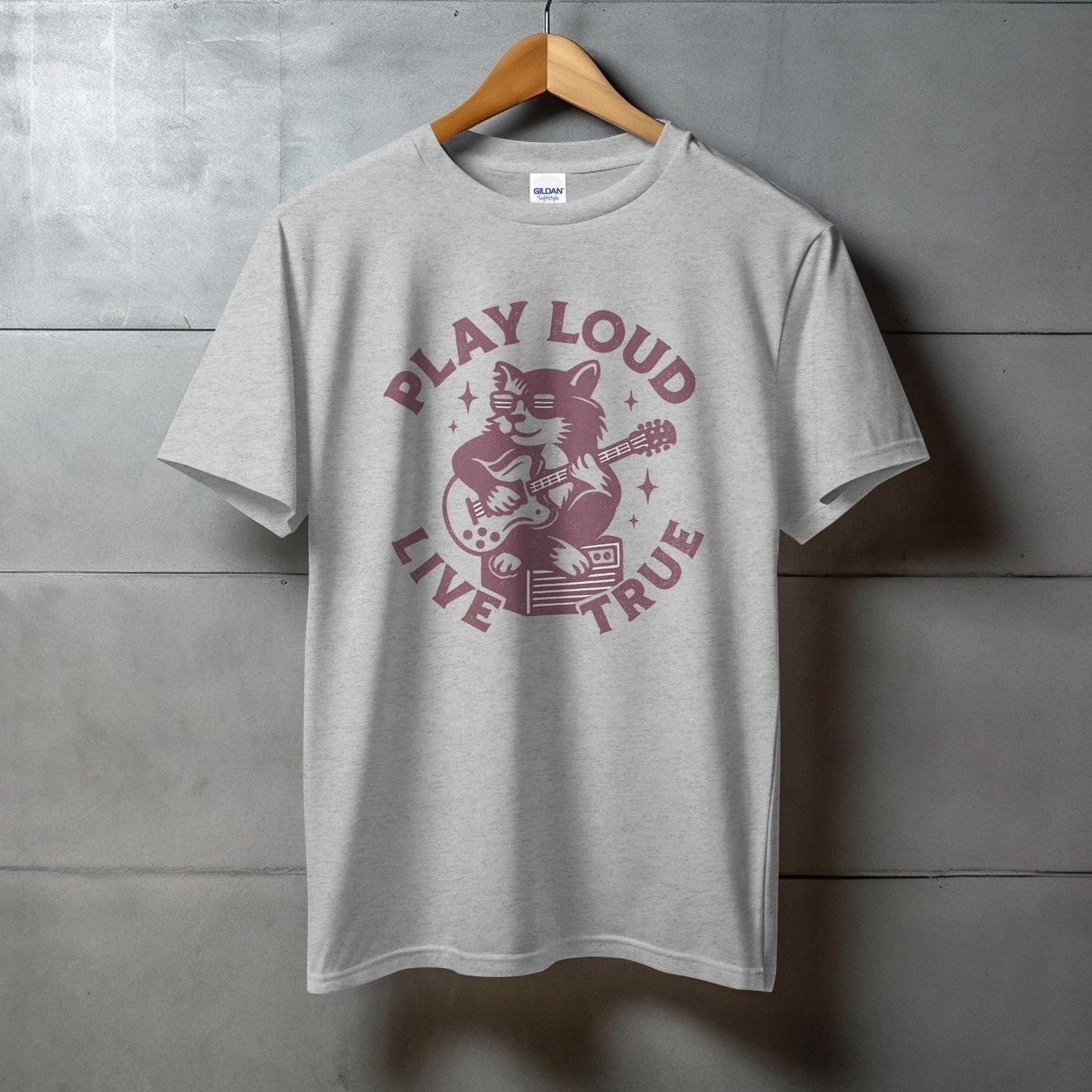 Play Loud Live True Guitar Cat T-Shirt product