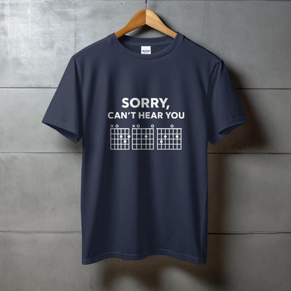 Sorry Can't Hear You XO XO Guitar Chords T-Shirt product