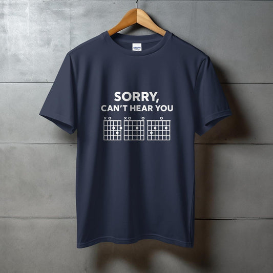 Sorry Can't Hear You XO XO Guitar Chords T-Shirt product