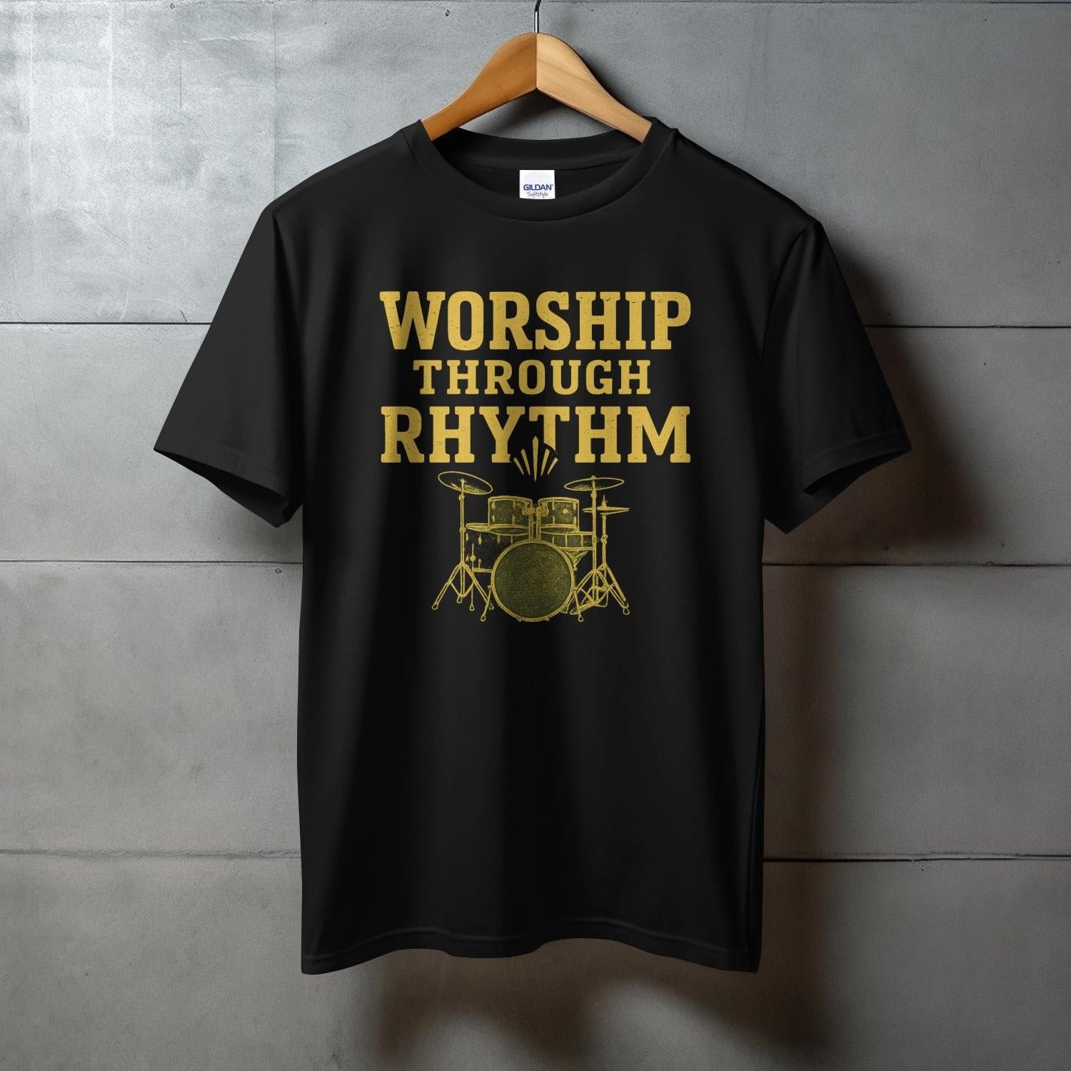 Worship Through Rhythm Drum Set T-Shirt product type