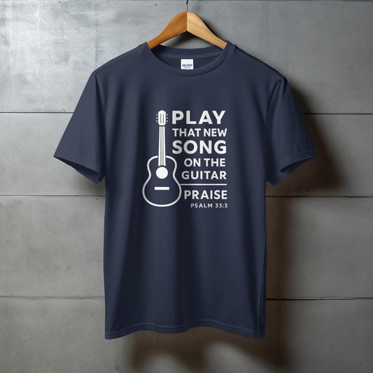 Play That New Song on the Guitar Praise Psalm T-shirt product