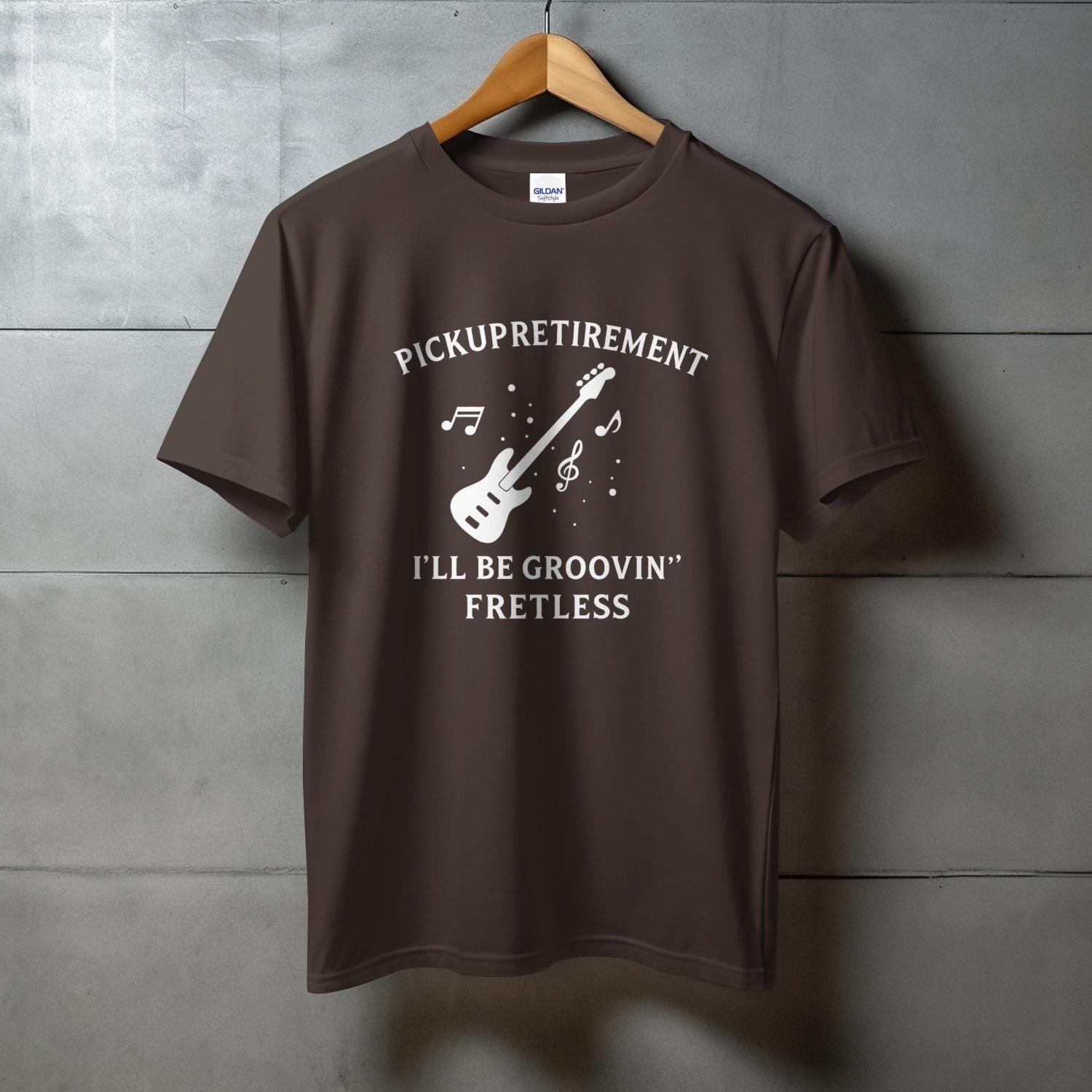 I'll Be Groovin' Fretless Pickup Retirement Shirt Product