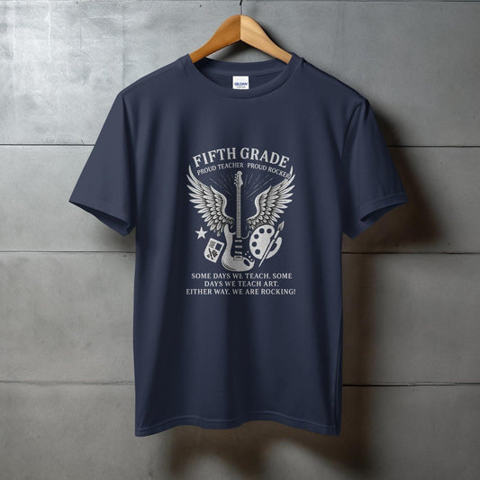 Fifth Grade Proud Teacher Rocking T-Shirt product