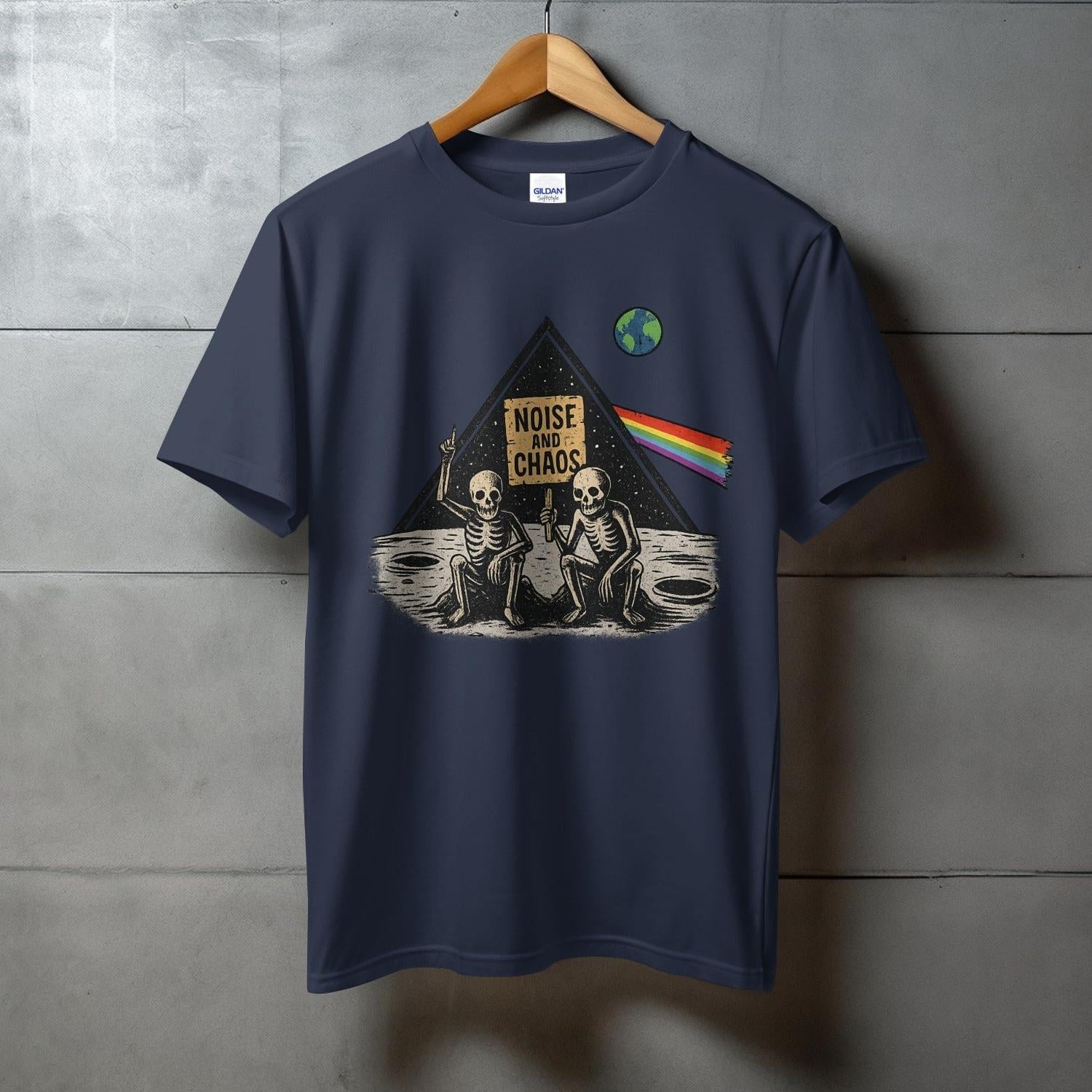 Noise Chaos Skeletons Artistic Design T-Shirt product