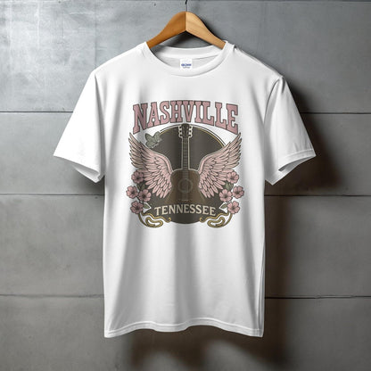 Nashville Tennessee Guitar Wings Graphic T-shirt product