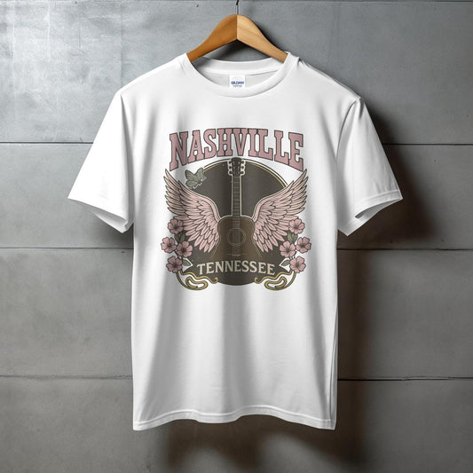 Nashville Tennessee Guitar Wings Graphic T-shirt product