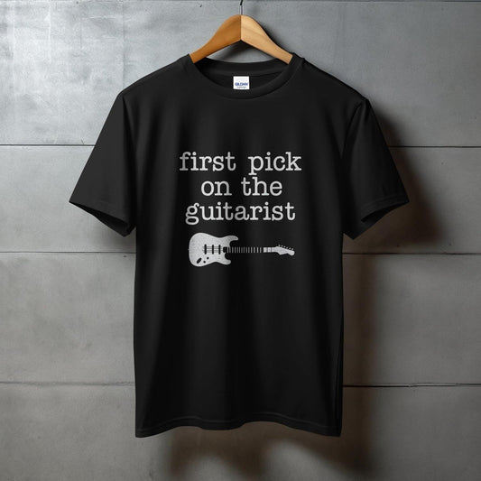 First Pick on the Guitarist T-Shirt product type