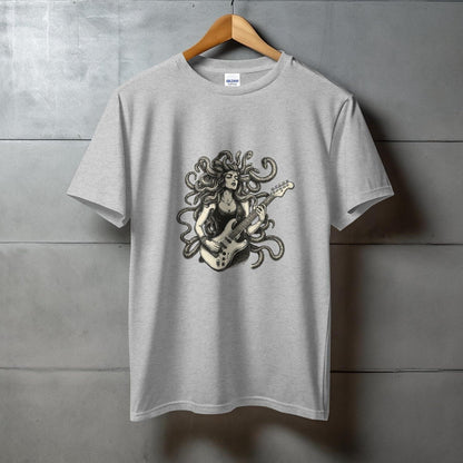 Guitar Medusa Design Graphic T-shirt product
