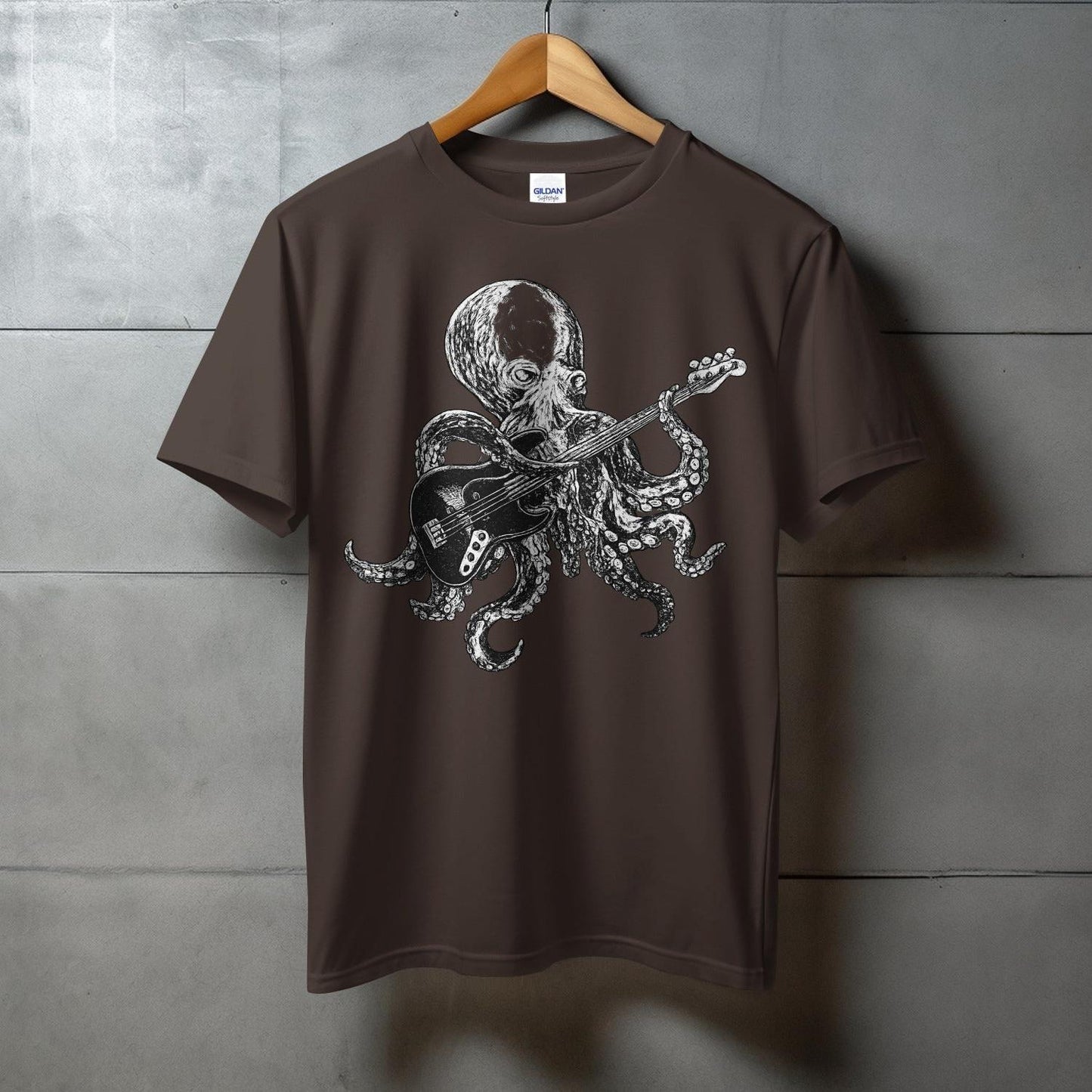 Octopus Playing Guitar Graphic Novelty T-Shirt product