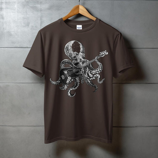 Octopus Playing Guitar Graphic Novelty T-Shirt product
